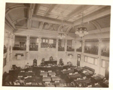 Vintage RPPC Real Photo Senate Chamber Providence Rhode Island c1910 Postcard picture