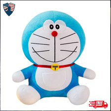 New LARGE Magic Dream Doraemon Smile Sitting Plush Cute 22cm Blue Doll Toy Anime picture