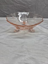 VTG Lancaster Jubilee Depression Glass Pink 3 Toed 8