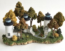 Harbour Lights Three Sisters #668 Lighthouse in MA, shipped in Original Box COA picture