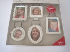 Hallmark Family Tree Frame Kit Or Used As Ornaments White Frame 5 In Kit New picture
