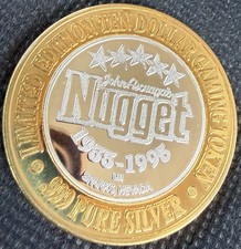 John Ascuaga’s HOTEL & CASINO Limited Edition 99.99% .6 Oz. Pure Silver Center picture