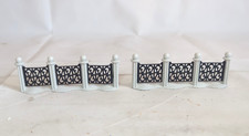 Vintage R.O.C. VILLAGE WROUGHT IRON FENCE ENAMELED METAL C2 picture