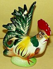 ROOSTER FIGURINE VINTAGE L&M INC HAND PAINTED CHICKEN CERAMIC 6