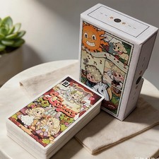 Vintage Rubber Hose Tarot Deck 78 Card Old Cartoon Art Tarot Cards 12x7cm Rigid  picture