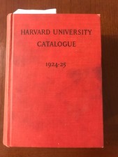 RARE- 1924-25 Harvard Univ Catalogue-Robert Oppenheimer student-physicist-atomic picture