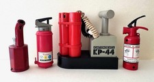 4 Vtg Novelty Butane Lighters Dynamite Fire Extinguishers Beetland Korea China picture