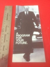 Original 1976 Gerald Ford Campaign Flyer Brochure - 