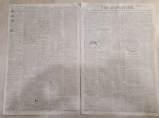 RARE 1806 Newspaper THE REPERTORY, Boston MA, USA-Britain Politics, 8/18/1806 picture