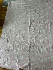 vintage cotton woven bedspread coverlet Pink Floral Cream 1930s 1940s picture