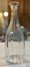 VTG 1935 Cut Glass Crystal 10 Sided Decanter 9.5” Tall Signed Kosta BH picture