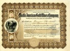 Pacific-American Gold Mines Co. - Stock Certificate - Mining Stocks picture
