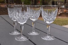 4 WATERFORD CRYSTAL IN THE GLENCAIRN SUITE / PATTERN WATER GOBLET STEMS picture