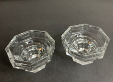 Luminarc Candle Holders Votive Taper Crystal Octagon France Vintage 1990 picture