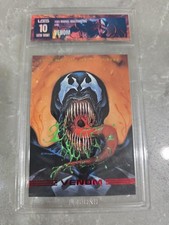 1993 MARVEL MASTERPIECES VENOM Lgs 10 GEM MINT LOW POP RARE Htf Rare Graded Sik picture