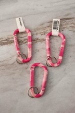 Pink Camo Carabiner Keychain Clips – Lot of 3 – Lightweight & Durable picture