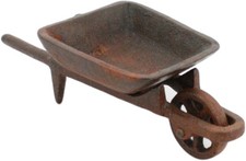 HomArt Cast Iron Decorative Wheelbarrow, Rust picture