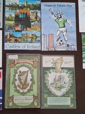 Vintage Ireland St. Patrick's Day & Irish Post Cards Lot Mixed 1908-1995 Posted  picture