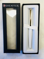 Sheaffer Taranis White Lightning “F” Nib Fountain Pen -- DAMAGED PACKAGING picture