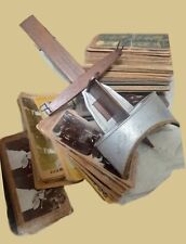 Antique Underwood Stereoscope With 100 Slides/ Cards  picture