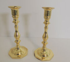 2 Vintage Baldwin Brass Candlesticks Candle Holders 7