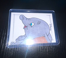 Topps Chrome 2026 Disney Dumbo 1/1 Sketch Signed By Brandon Klein  picture