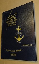 1960 Keel U.S. Naval Training Center Great Lakes Illinois Co. 410 Yearbook, etc. picture