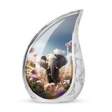 Small Elephant Urn - Keepsake Urn For Ashes For Women - Cremation Urn picture