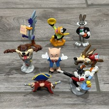 Vintage Looney Tunes Figures Acme Applause PVC 1990 Toys Set Of 8 Bugs Taz Daffy picture