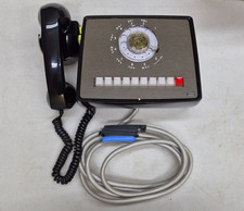 Vintage ITT Multi-Line Black Rotary Dial Desk Telephone New 10/Wall 85400-BA-42M picture