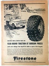 1964 Firestone Tires Print Ad - Town and Country Truck Tire picture