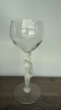 BAYEL Frosted Female Nude Crystal BACCHANTE CLARET WINE GLASSES ==  picture