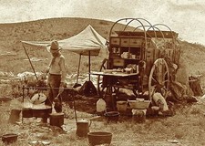 Wild West Texas Cowboy Chuck Wagon PHOTO Old West Cookie BBQ  Chuckwagon Camp picture