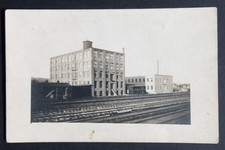 RPPC Industrial Factory Mill Train Tracks Real Photo Postcard c1910s Unposted picture