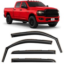 in-Channel Extra Durable Rain Guards for Dodge RAM 2500 & 3500 Trucks (New Body picture