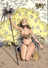 1996 Wildstorm The Maxx - Eric Shanower Jungle Queen Julie Comic Card #56 picture