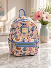Disney Parks Loungefly Lilo & Stitch Angel Mini Backpack Adjustable Straps picture