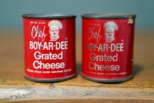Vintage Chef Boyardee Pizza Cheese tin Can Italian Food Spaghetti Antique picture