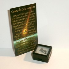 Meteorite and Display Cube 2.0 gram Genuine Campo del Cielo Meteorite with COA picture
