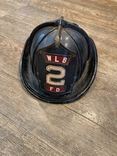 Vintage Cairns Leather Fire Helmet West Long Branch NJ picture
