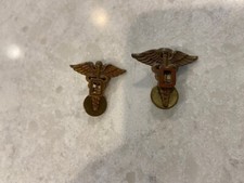 TWO WW11 DENTAL US ARMY AIR CORPS PINS picture