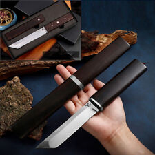 Full Tang D2 Steel Tanto Knife Fixed Blade Tactical Survival Short Sword Katana picture