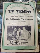 TV Tempo Magazine Newspaper Vintage 70s Advertising Americana Tennessee  picture