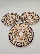 3 Piece Vintage Minton Imari Saucer Plate Bone China 6.5