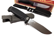 MORA SWEDEN MORAKNIV BLACK AMBER FULL FLAT (S) STAINLESS STEEL UTILITY KNIFE picture