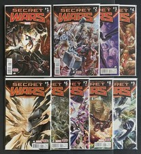 Secret Wars #1-9 Complete NM 1st God Emperor DOOM Marvel Comics Lot 2015 picture