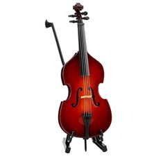 Wooden Miniature Cello Replica Instrument Musical Ornament picture
