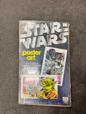 Vintage Star Wars Darth Vader Yoda Poster Art Set w/ crayons(1982) Craft Master picture