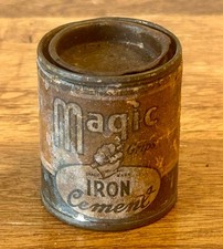 Vintage Magic Iron Cement Can 2