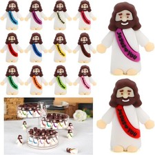 80 Pack Little Jesus Figures Loves You, Tiny Mini Jesus Figurines in Bulk NEW. picture